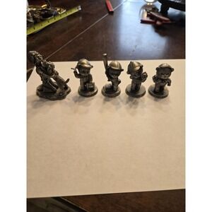 5 Avon Pewter Figurines Perfect condition Free Shipping